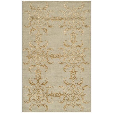 Safavieh 8 ft. 6 in. x 11 ft. 6 in. Large Rectangle Contemporary Martha Stewart Beige Hand Knotted Rug MSR5932Y-9